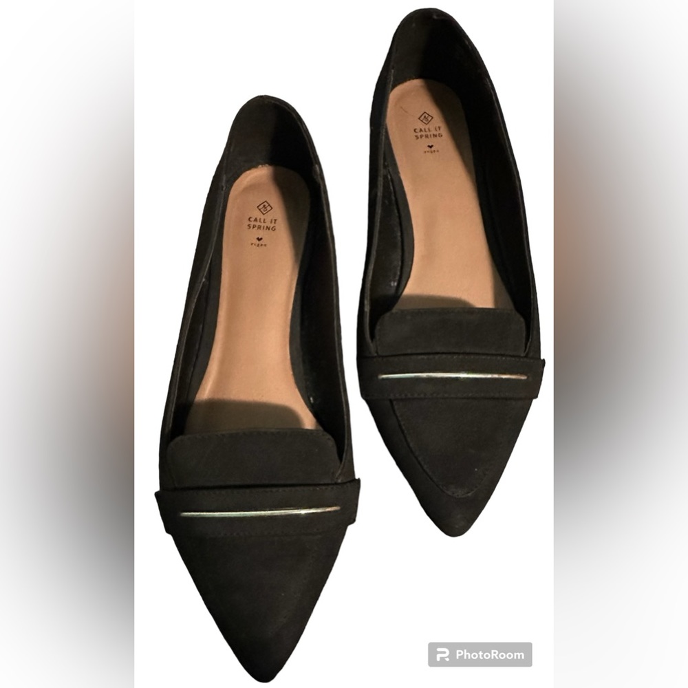 Black Suede Flats